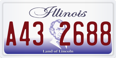 IL license plate A432688