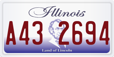 IL license plate A432694