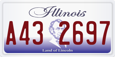 IL license plate A432697