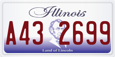 IL license plate A432699