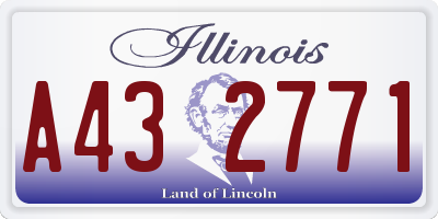 IL license plate A432771
