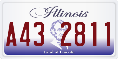 IL license plate A432811