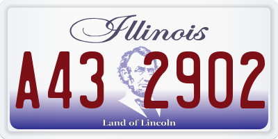 IL license plate A432902