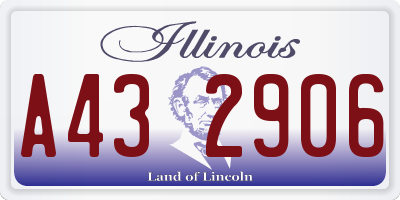 IL license plate A432906