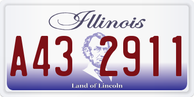 IL license plate A432911