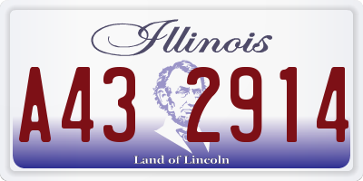 IL license plate A432914