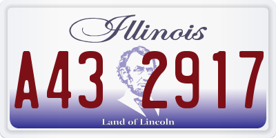 IL license plate A432917