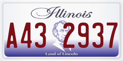 IL license plate A432937