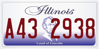IL license plate A432938