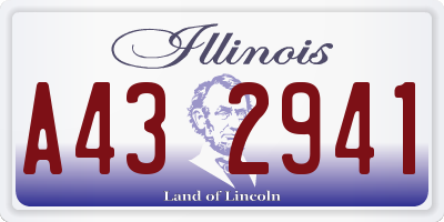 IL license plate A432941