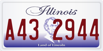 IL license plate A432944