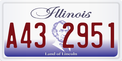 IL license plate A432951