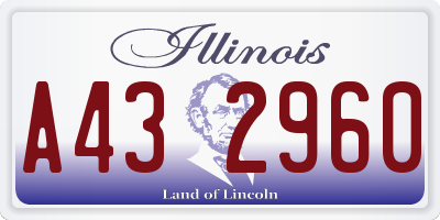 IL license plate A432960