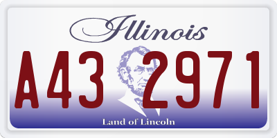 IL license plate A432971