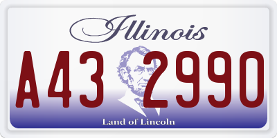 IL license plate A432990
