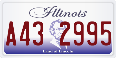 IL license plate A432995