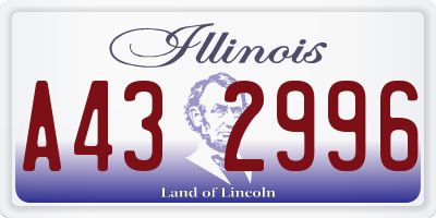 IL license plate A432996