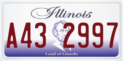 IL license plate A432997