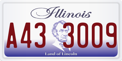 IL license plate A433009