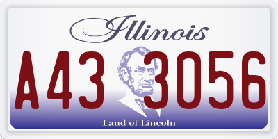 IL license plate A433056
