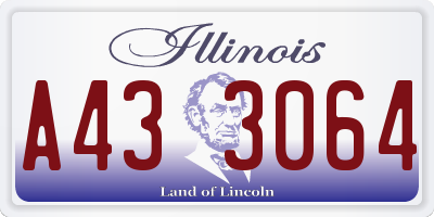 IL license plate A433064