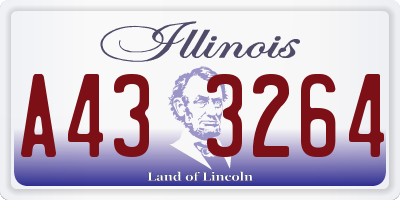 IL license plate A433264