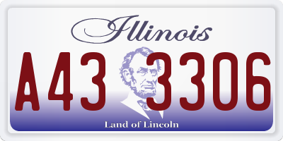 IL license plate A433306