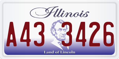 IL license plate A433426