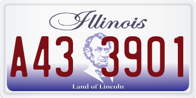 IL license plate A433901