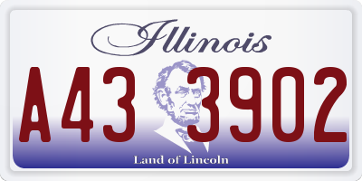 IL license plate A433902