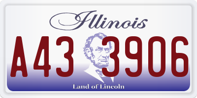 IL license plate A433906