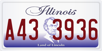 IL license plate A433936