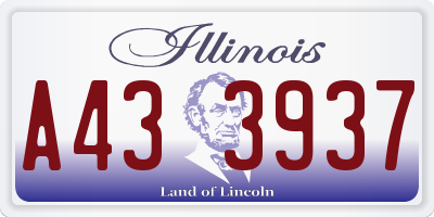 IL license plate A433937
