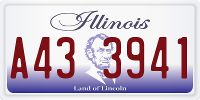 IL license plate A433941