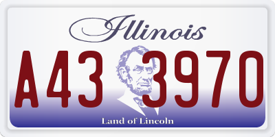 IL license plate A433970