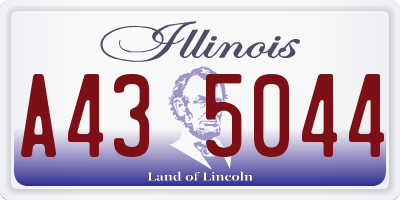 IL license plate A435044