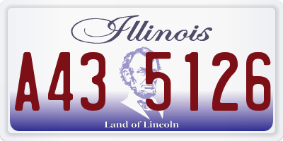 IL license plate A435126