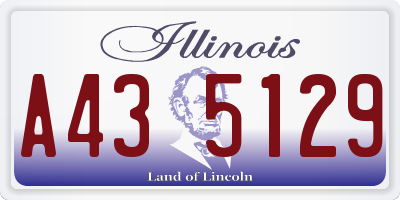 IL license plate A435129