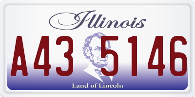 IL license plate A435146
