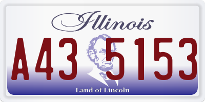 IL license plate A435153