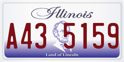 IL license plate A435159