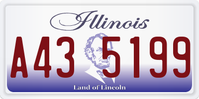IL license plate A435199