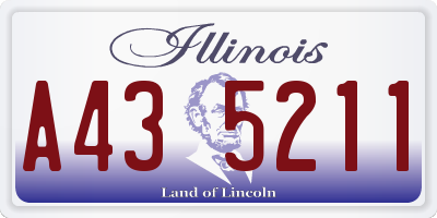 IL license plate A435211