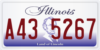 IL license plate A435267