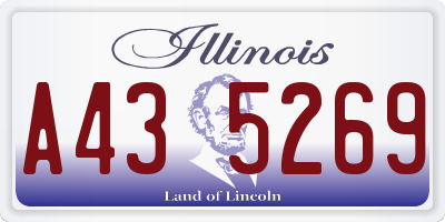 IL license plate A435269