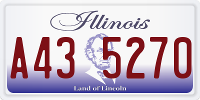 IL license plate A435270