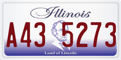 IL license plate A435273