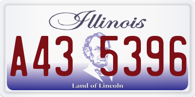 IL license plate A435396