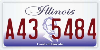 IL license plate A435484