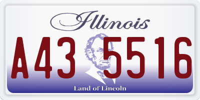 IL license plate A435516
